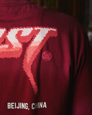 Red Acid Wash Concert Tee