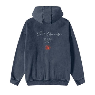 Blue Essential Zip Up Hoodie