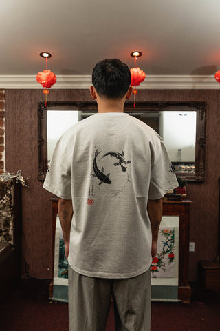 Koi Painting Oversized Tee