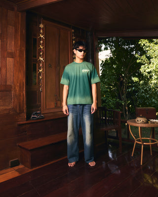 Green Acid Wash Concert Tee