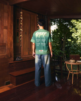 Green Acid Wash Concert Tee