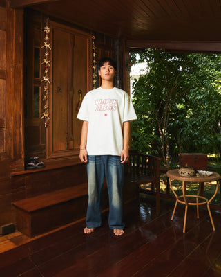 I LOVE ABGs Oversized Tee | White