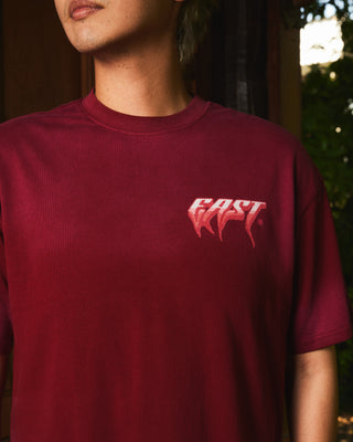 Red Acid Wash Concert Tee