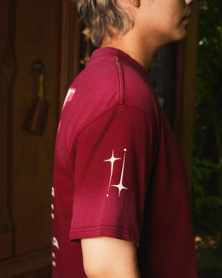 Red Acid Wash Concert Tee