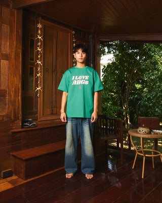 I LOVE ABGs Oversized Tee | Green