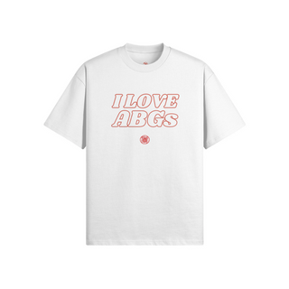 I LOVE ABGs Oversized Tee | White